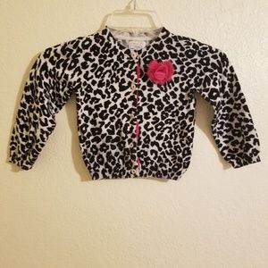 Girl's Leopard print cardigan Size 4T